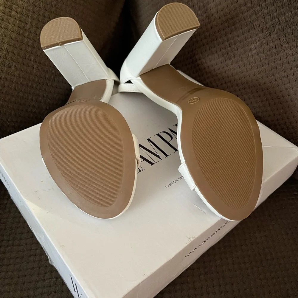 Womens Dream Paris white high heels, brand new size 5 1/2 with dust bag - Picture 5 of 8